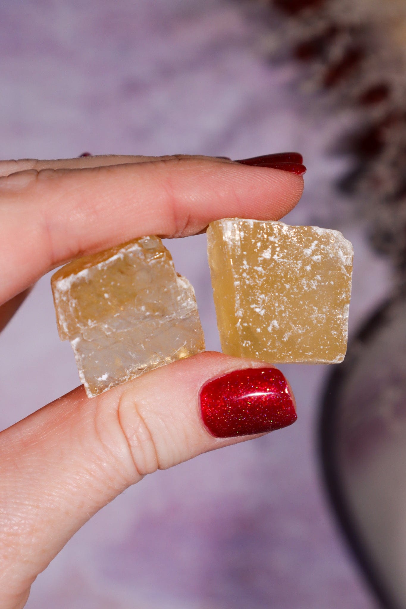 Honey Calcite Rough 20-30mm (3 pieces) Rough Crystals Tali & Loz Crystals