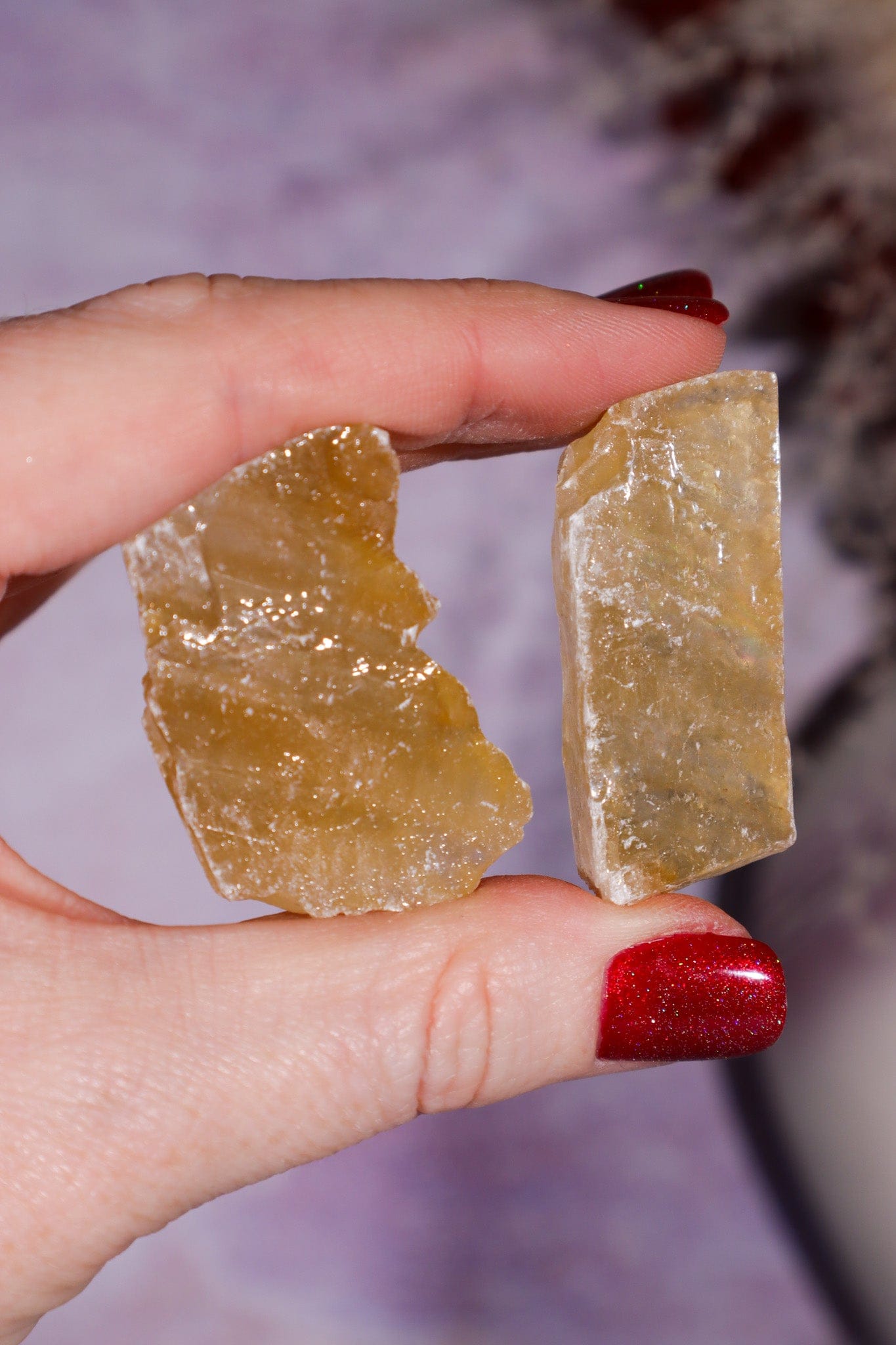 Honey Calcite Rough 20-30mm (3 pieces) Rough Crystals Tali & Loz Crystals