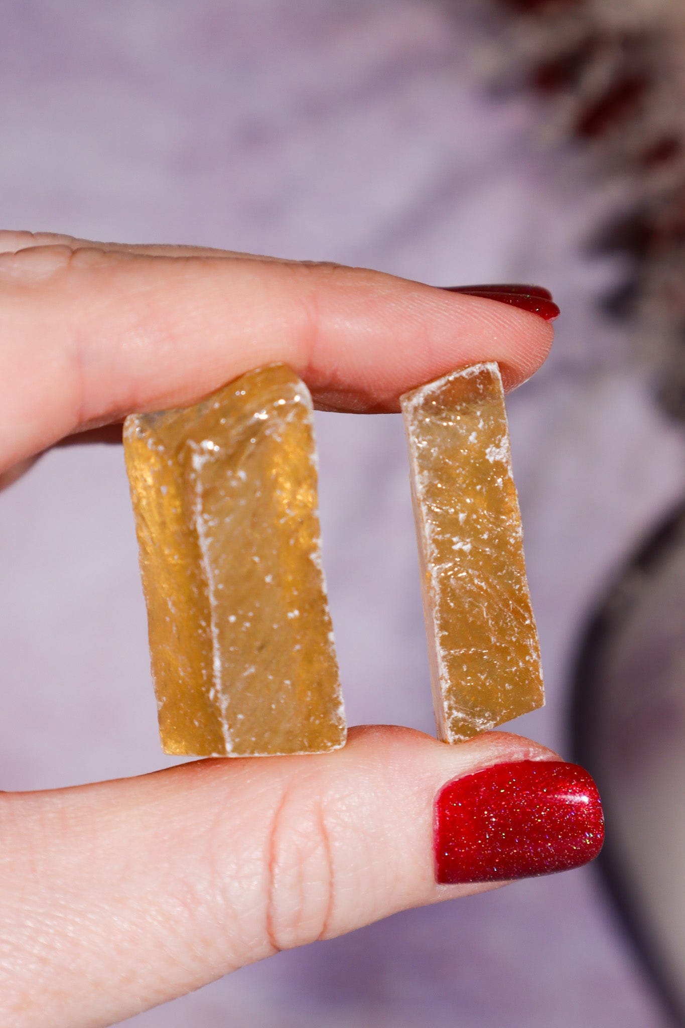 Honey Calcite Rough 20-30mm (3 pieces) Rough Crystals Tali & Loz Crystals