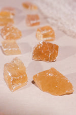 Honey Calcite Rough 20-30mm (3 pieces) - Tali & Loz Crystals