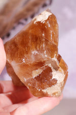 Honey Calcite Specimen 8cm, Mexico Minerals Tali & Loz Crystals