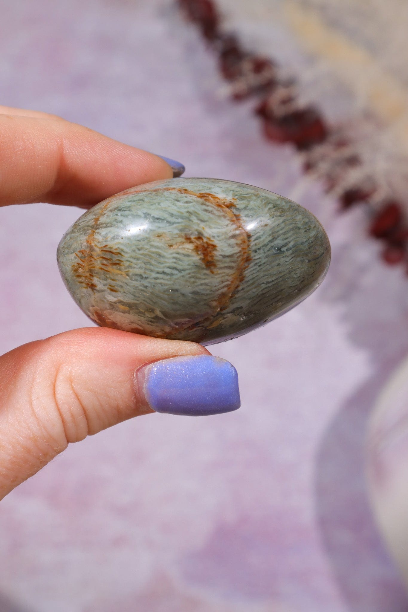 Ibis Jasper Palm stones | Intuitively Chosen Palm Stones Tali & Loz Crystals