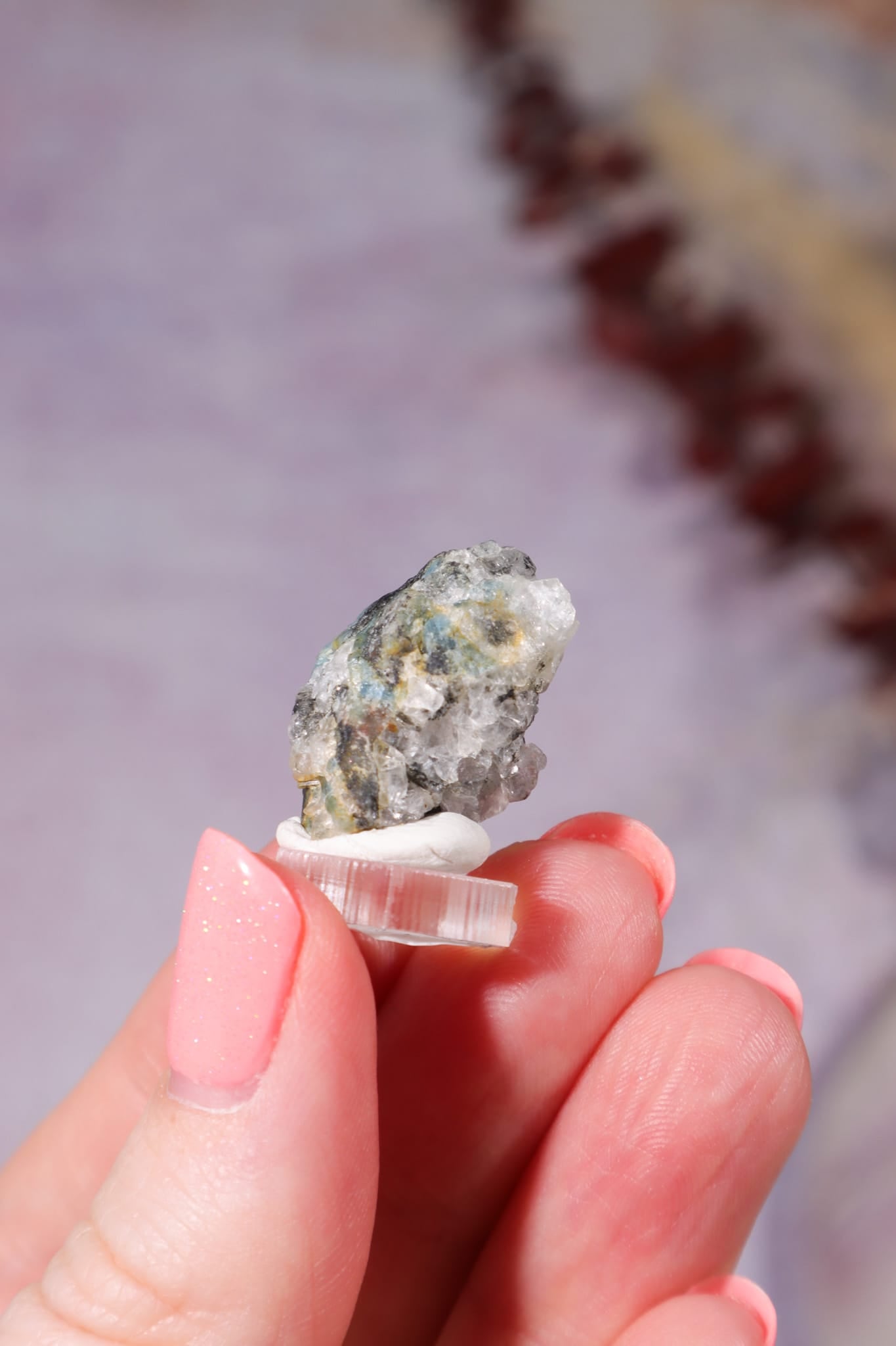 Indicolite Tourmaline with Quartz | 22mm | Brazil Mineral Specimen Tali & Loz Crystals