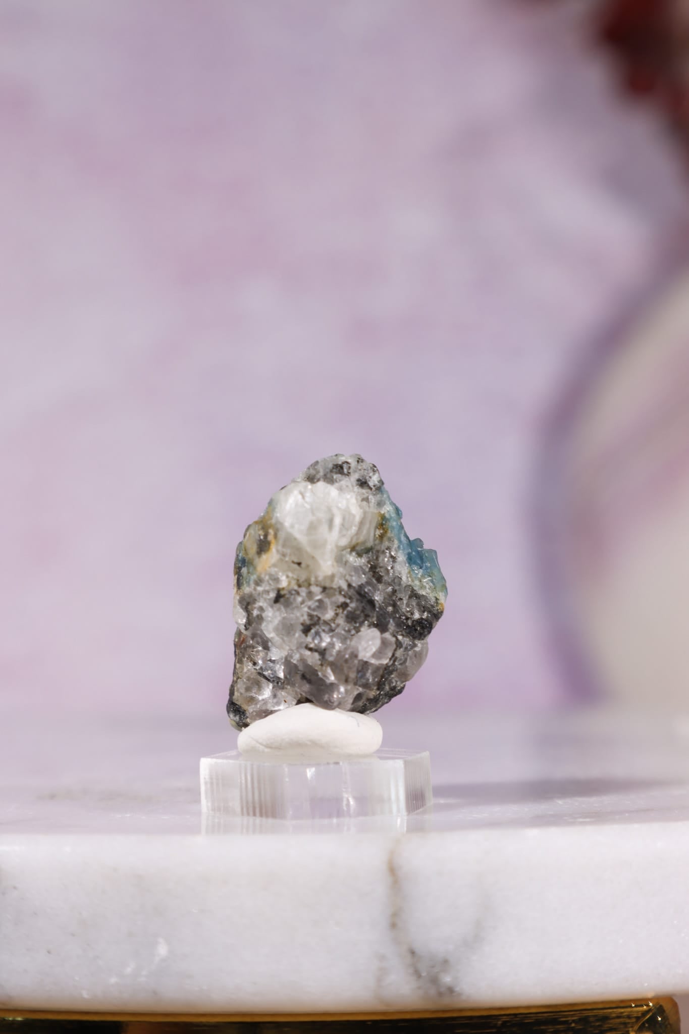 Indicolite Tourmaline with Quartz | 22mm | Brazil Mineral Specimen Tali & Loz Crystals