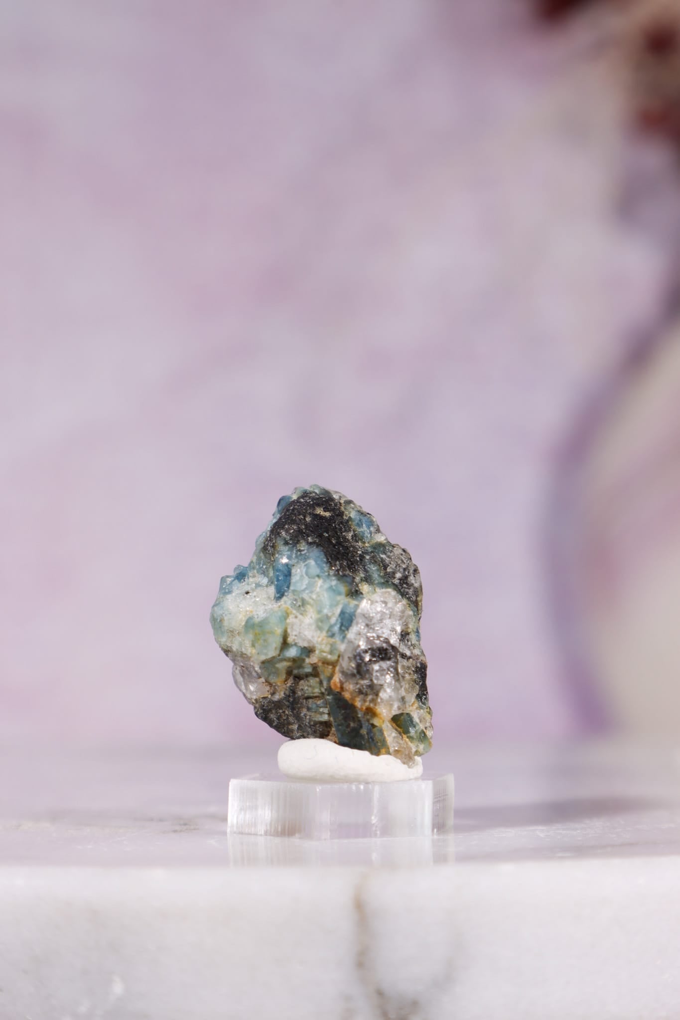 Indicolite Tourmaline with Quartz | 22mm | Brazil Mineral Specimen Tali & Loz Crystals