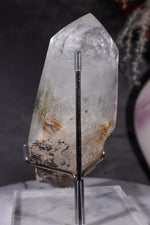 Indonesian Clear Quartz Point With Tourmaline Inclusions 13.7cm Points Tali & Loz Crystals
