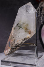 Indonesian Clear Quartz Point With Tourmaline Inclusions 13.7cm Points Tali & Loz Crystals