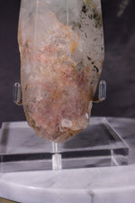 Indonesian Clear Quartz Point With Tourmaline Inclusions 13.7cm Points Tali & Loz Crystals