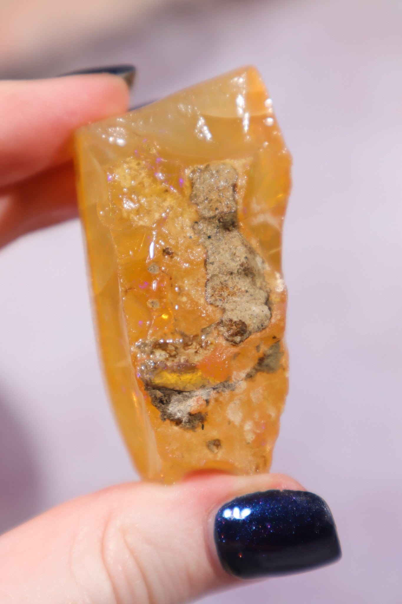 Iron Included Phantom Opal Minerals Tali & Loz Crystals