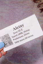 Iron Meteorite 9.3gr, Aletai, Sold As Seen Meteorite Tali & Loz Crystals