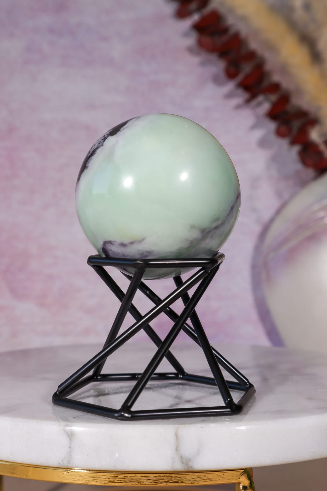 Kämmererite Sphere 4.7cm, India Spheres Tali & Loz Crystals