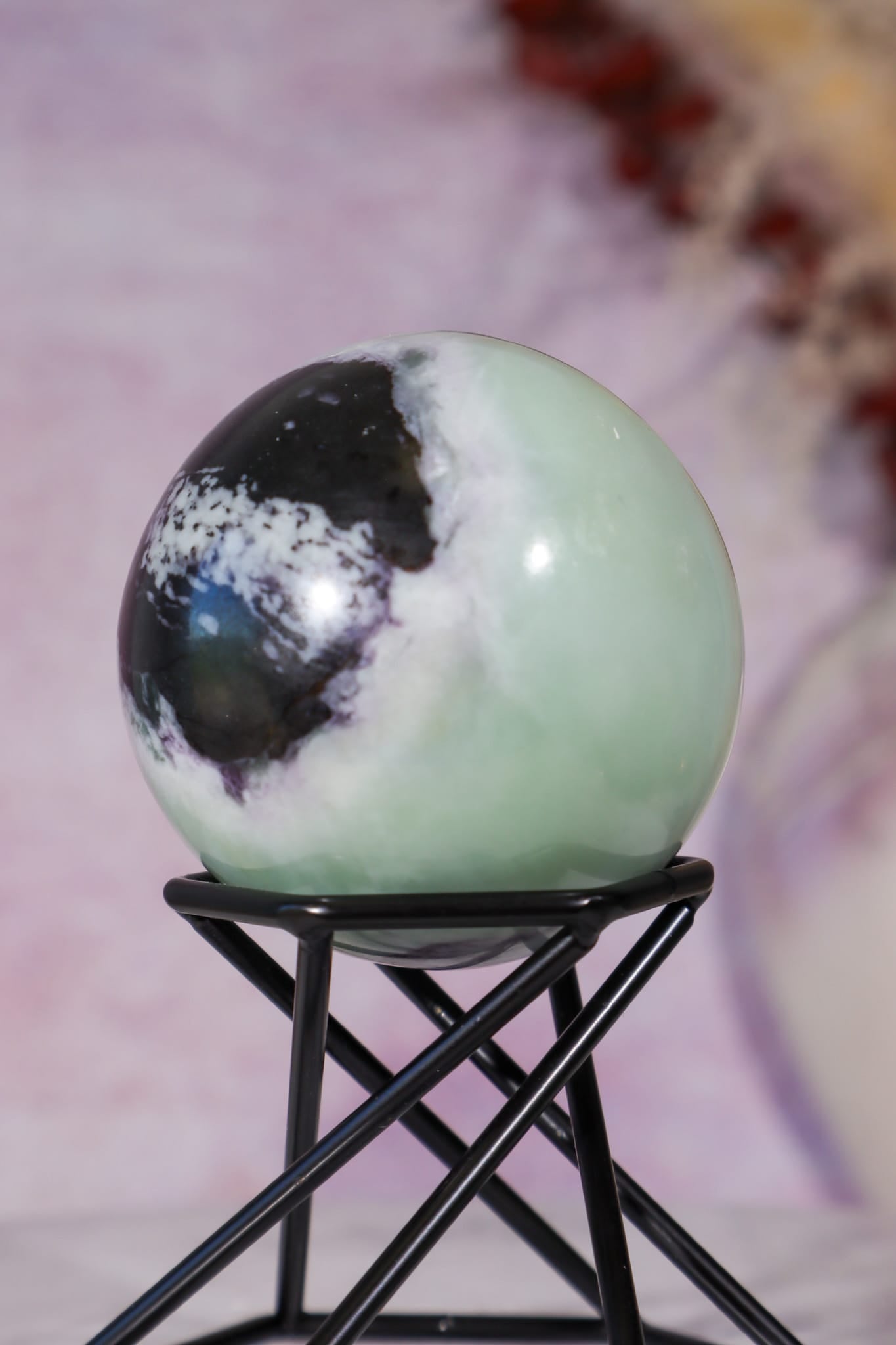 Kämmererite Sphere 4.7cm, India Spheres Tali & Loz Crystals