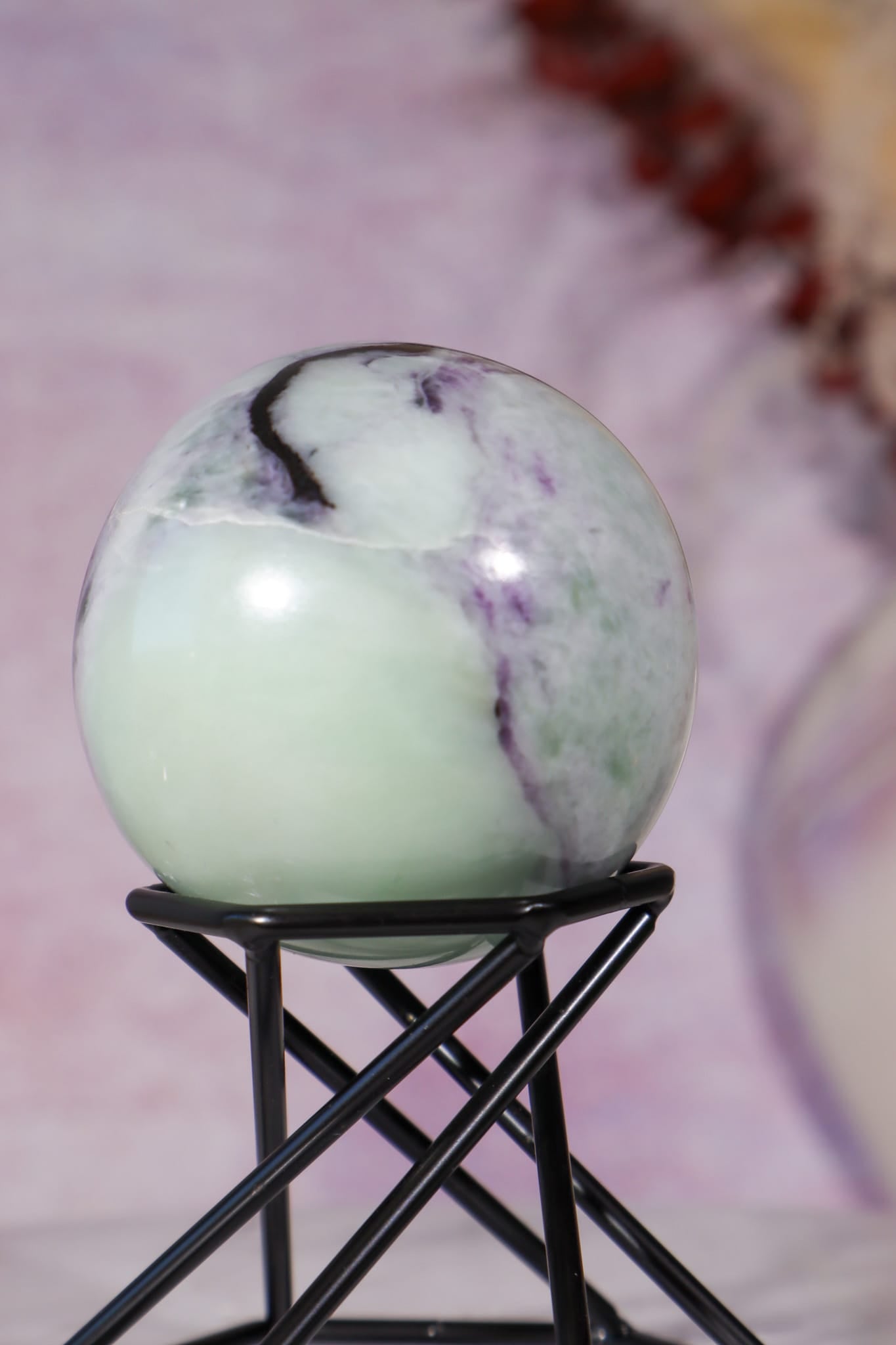 Kämmererite Sphere 4.7cm, India Spheres Tali & Loz Crystals