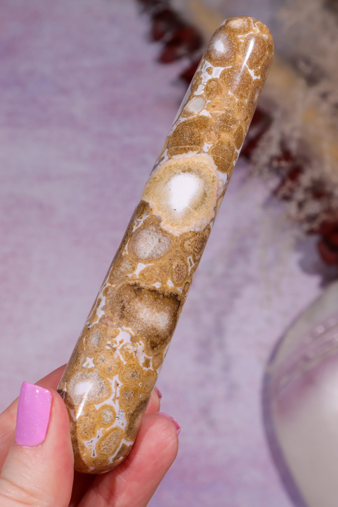 King Cobra Jasper Wand | India Wands A — 127mm | 100.7g Tali & Loz Crystals