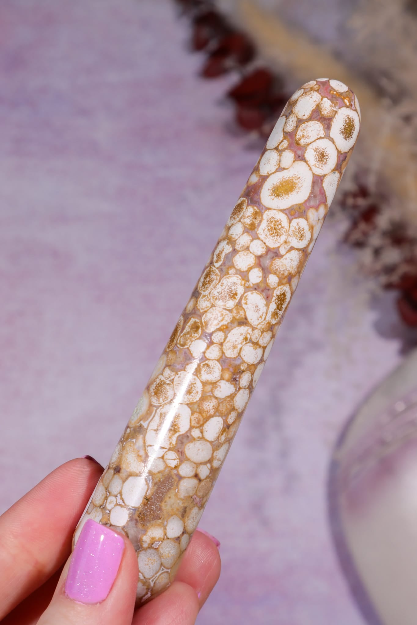 King Cobra Jasper Wand | India Wands B — 116mm | 85.2g Tali & Loz Crystals