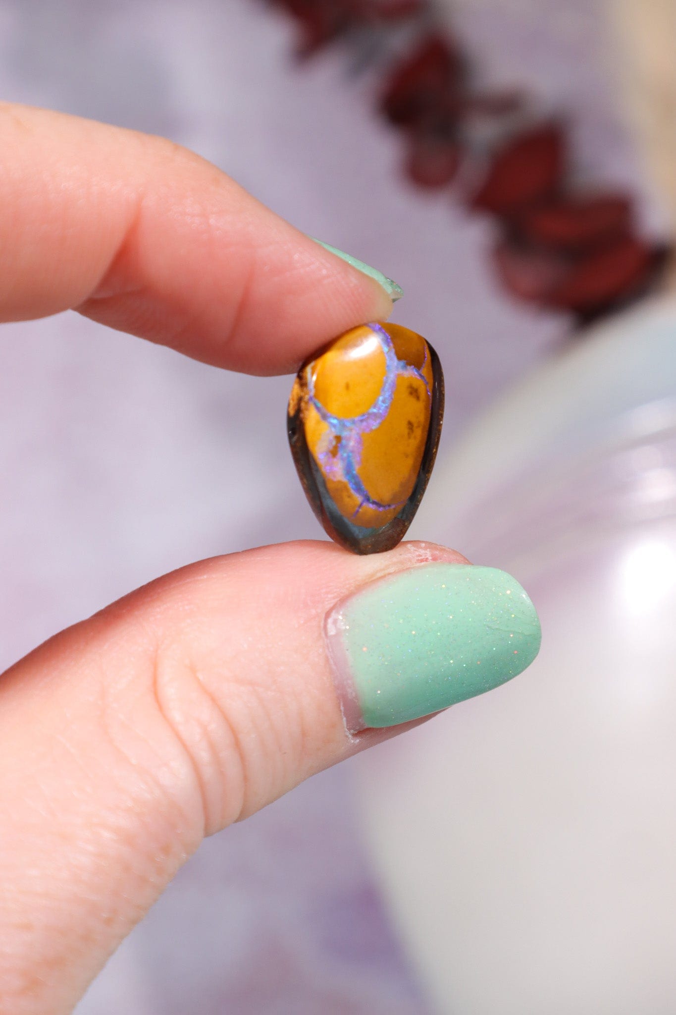 Koroit , Australia Boulder Opal 1.65gr Rocks & Fossils Tali & Loz Crystals