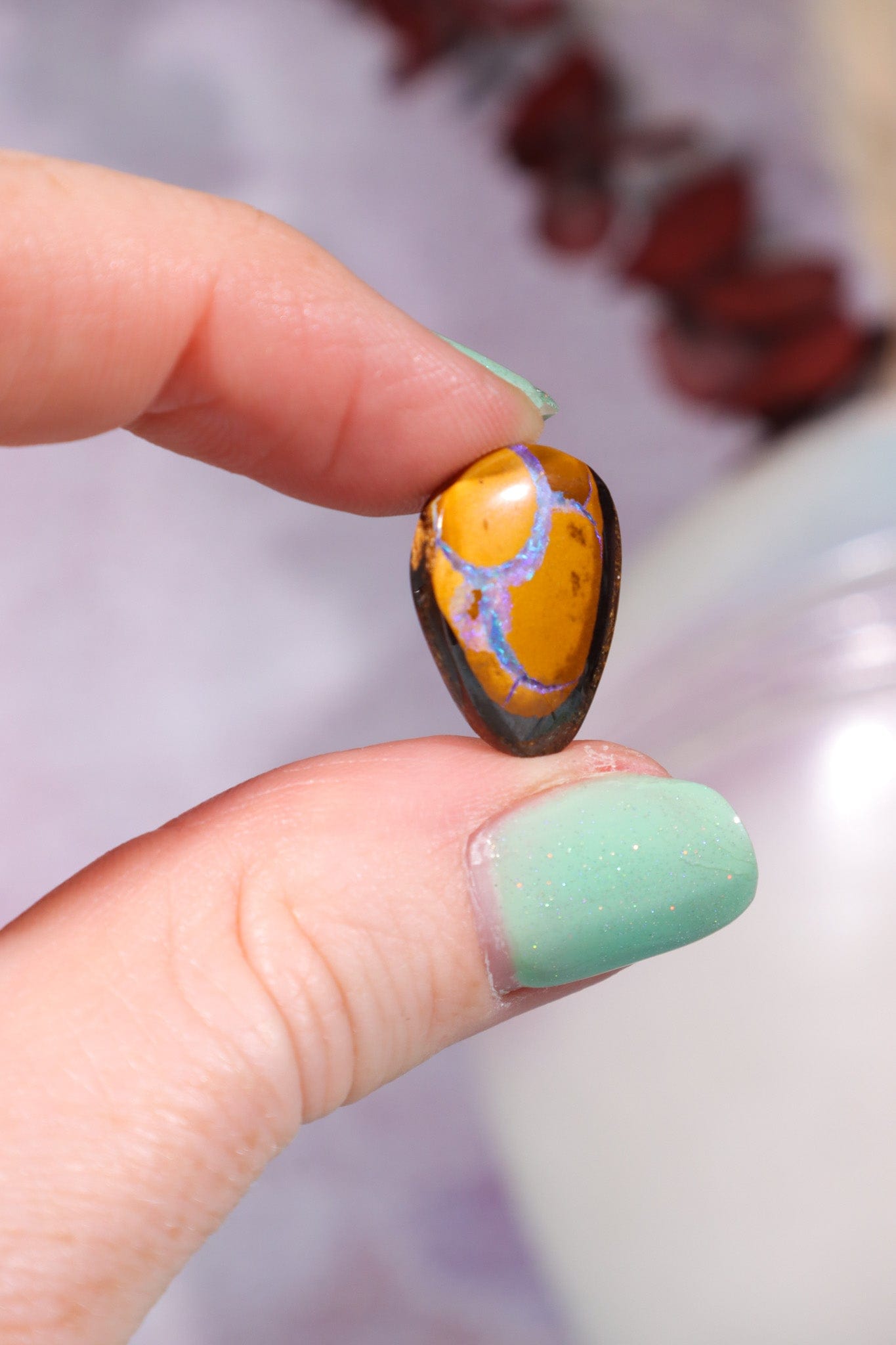 Koroit , Australia Boulder Opal 1.65gr Rocks & Fossils Tali & Loz Crystals