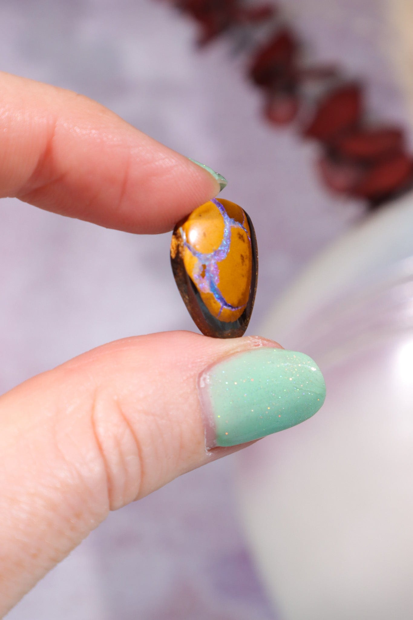 Koroit , Australia Boulder Opal 1.65gr Rocks & Fossils Tali & Loz Crystals