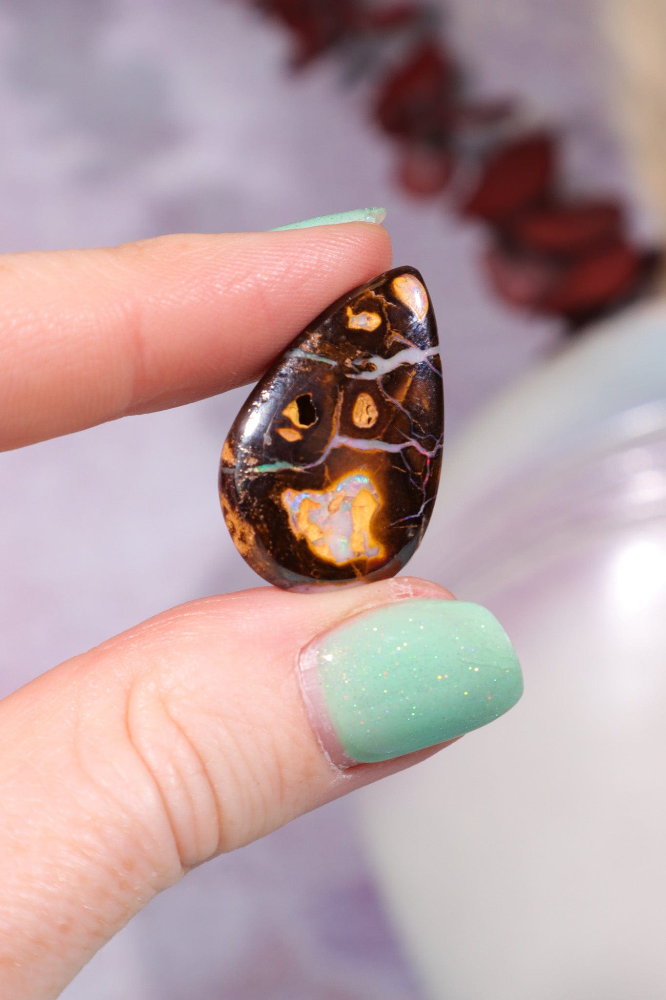 Koroit , Australia Boulder Opal 4.20gr Rocks & Fossils Tali & Loz Crystals