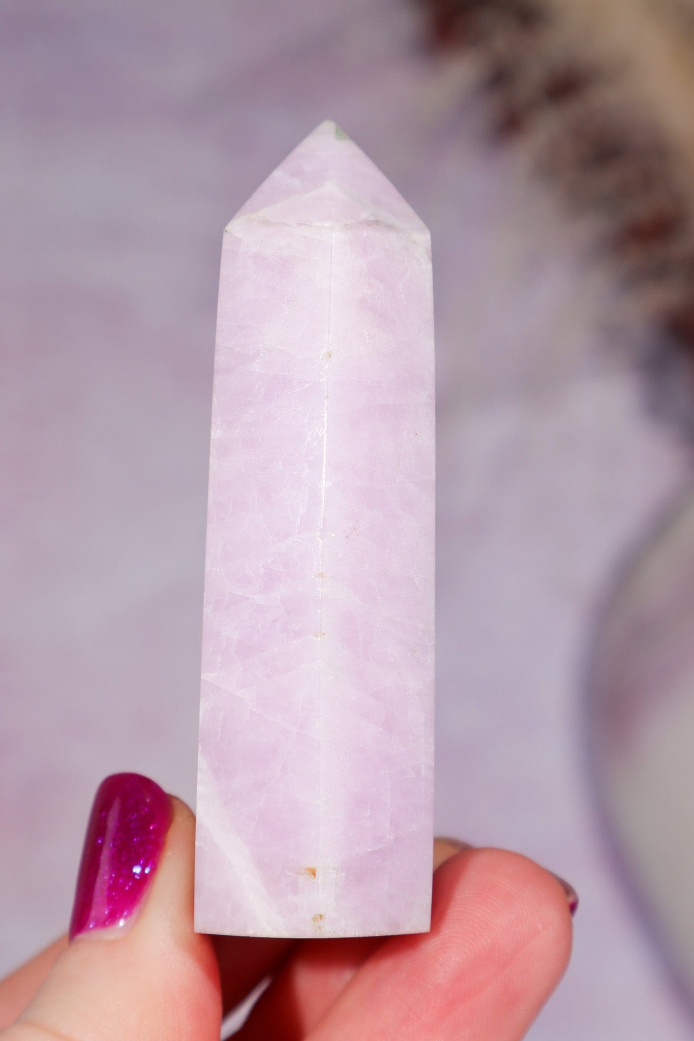 Kunzite Tower 6.8cm, Sold as Seen Towers Tali & Loz Crystals