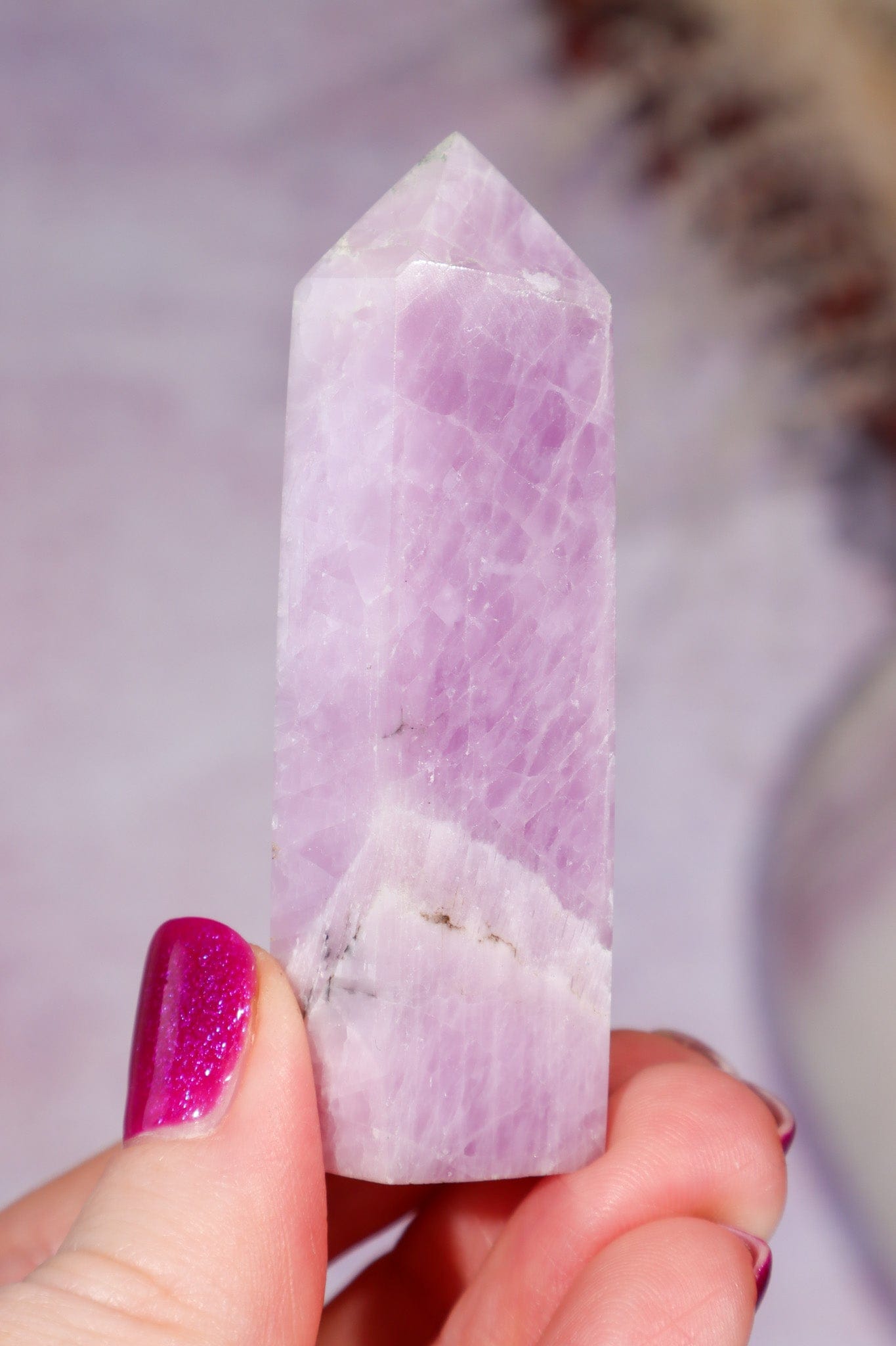 Kunzite Tower 6.8cm, Sold as Seen Towers Tali & Loz Crystals