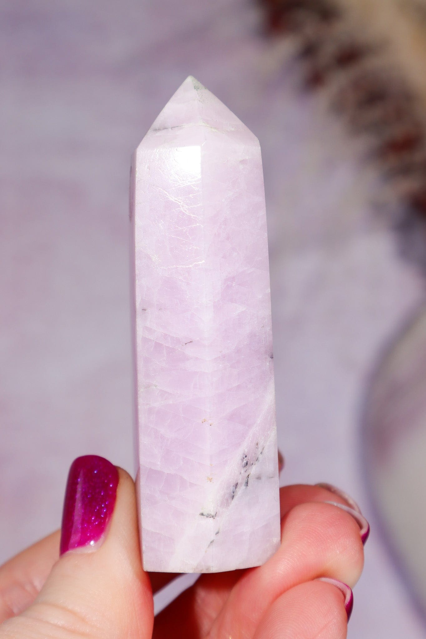 Kunzite Tower 6.8cm, Sold as Seen Towers Tali & Loz Crystals