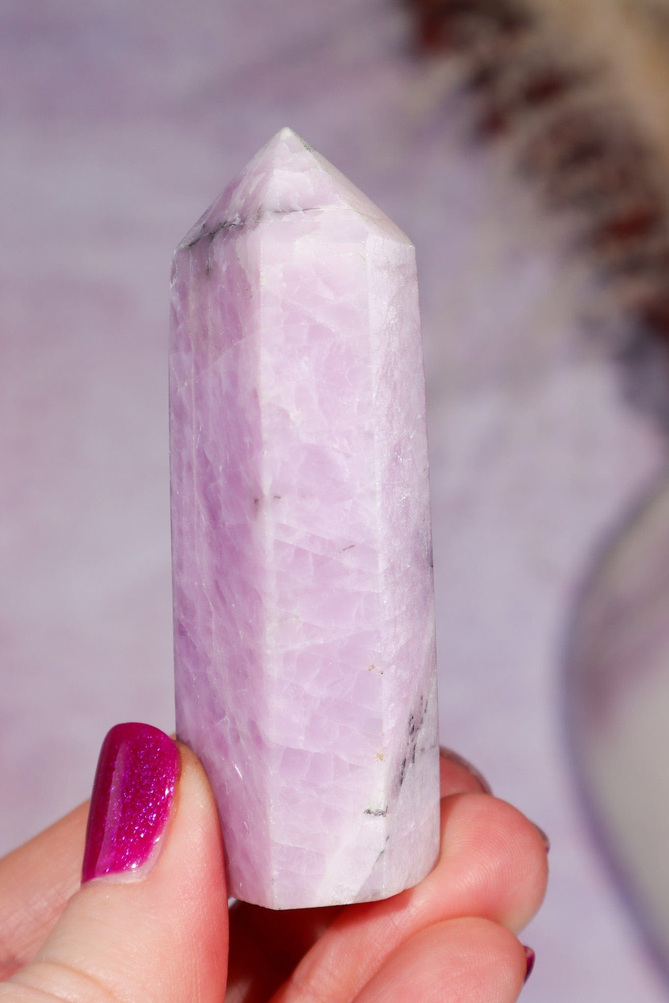 Kunzite Tower 6.8cm, Sold as Seen Towers Tali & Loz Crystals