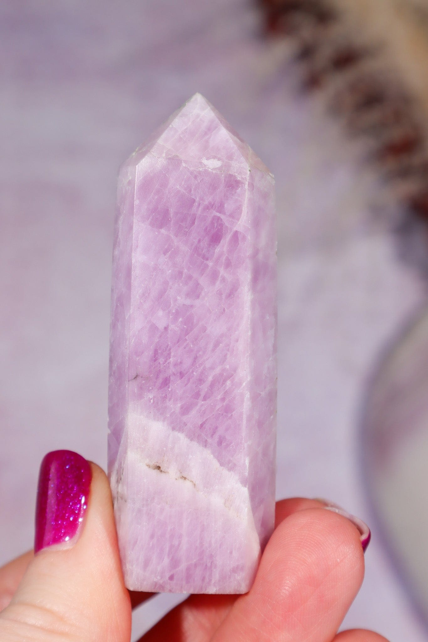 Kunzite Tower 6.8cm, Sold as Seen Towers Tali & Loz Crystals