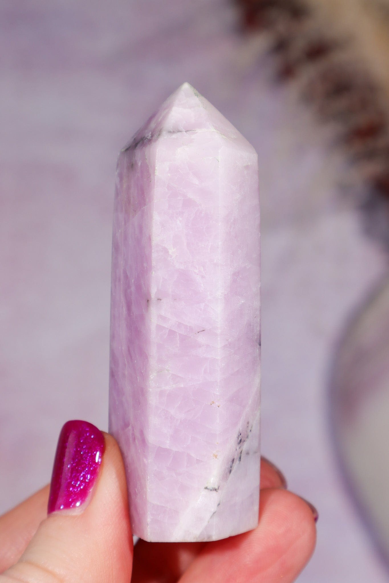 Kunzite Tower 6.8cm, Sold as Seen Towers Tali & Loz Crystals
