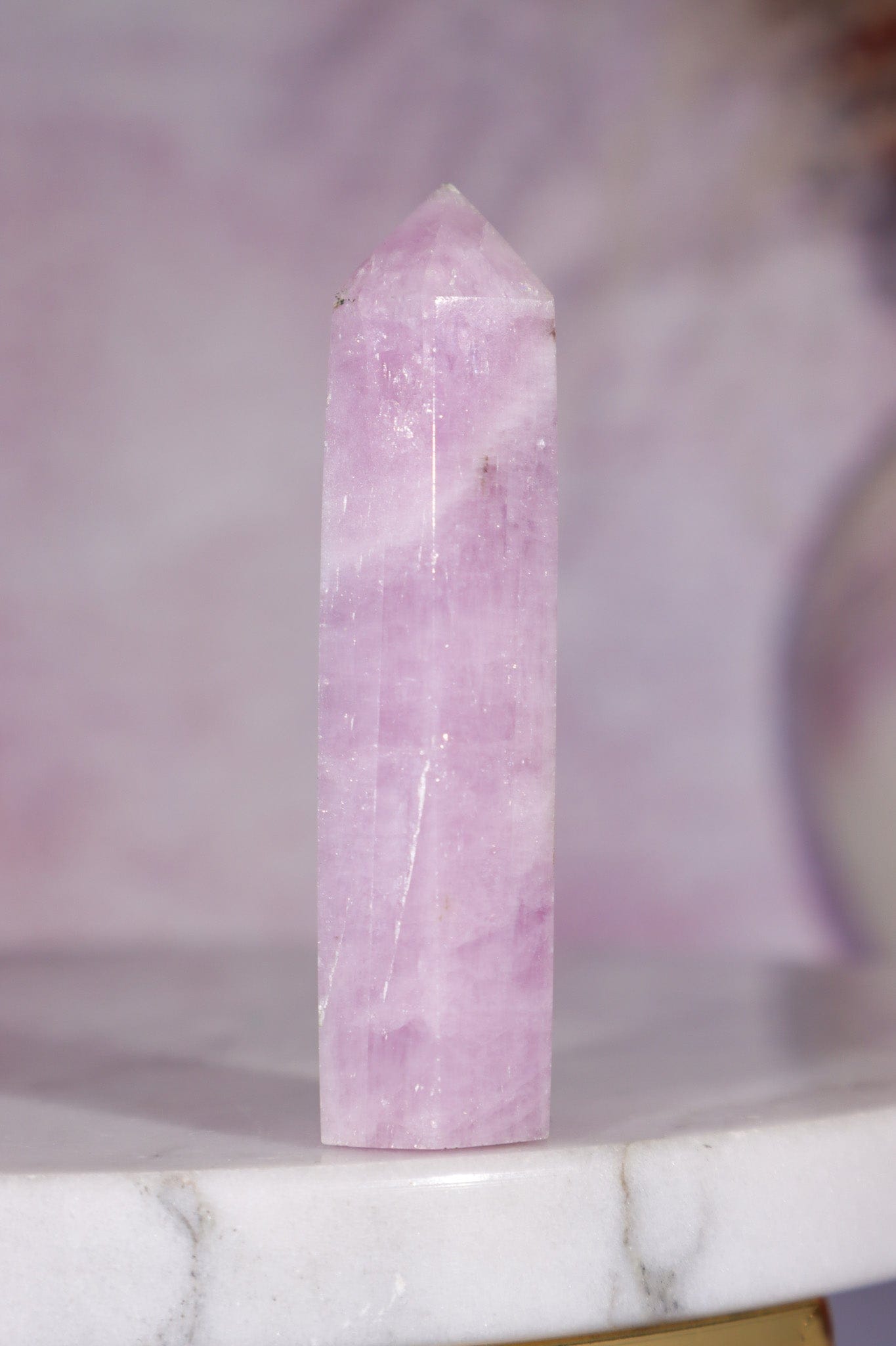 Kunzite Tower 6cm, Sold as Seen Towers Tali & Loz Crystals