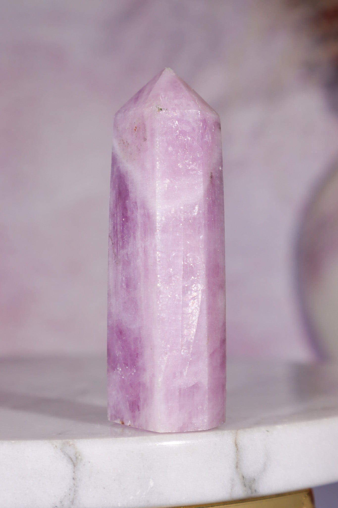 Kunzite Tower 6cm, Sold as Seen Towers Tali & Loz Crystals