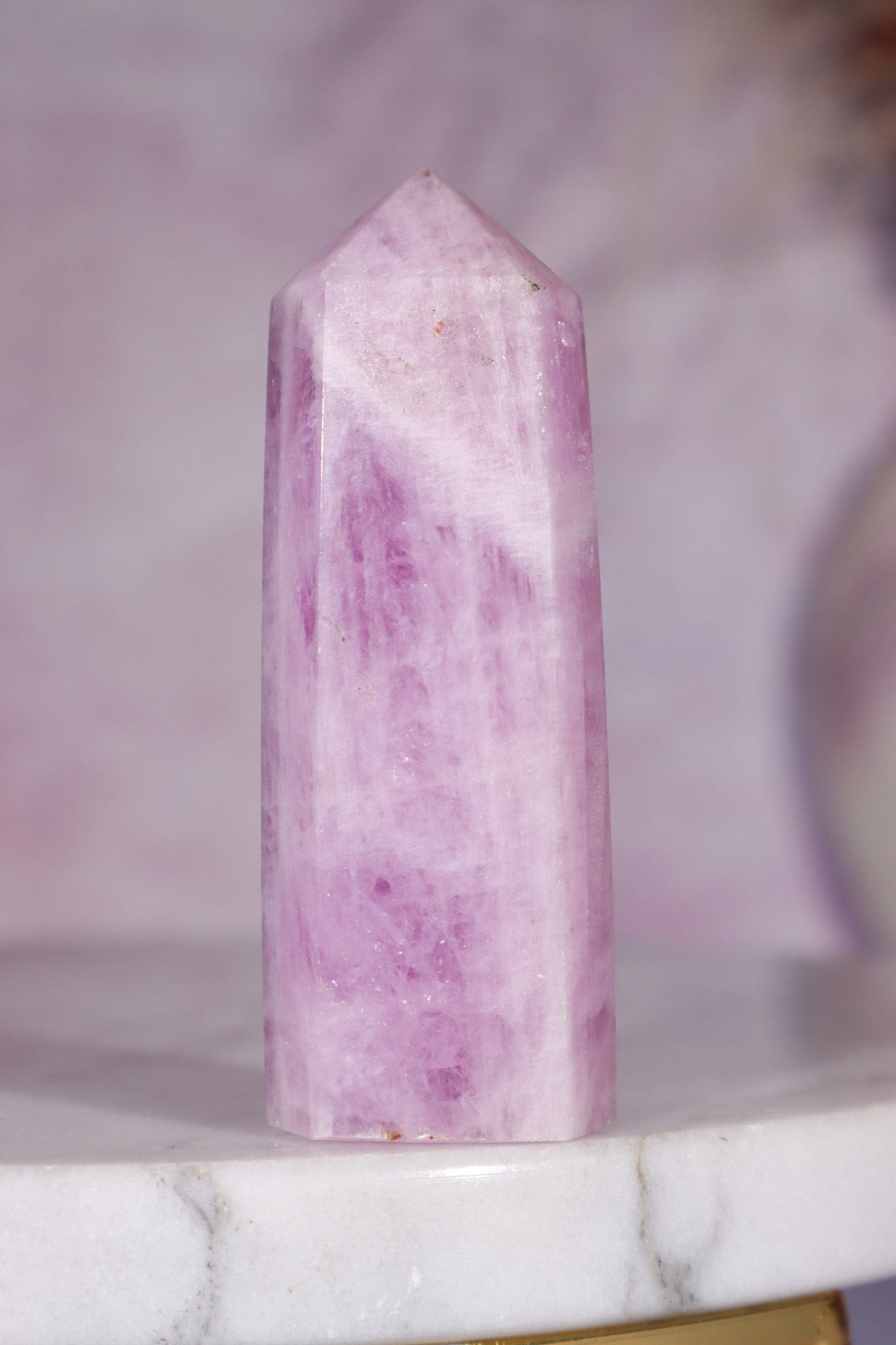 Kunzite Tower 6cm, Sold as Seen Towers Tali & Loz Crystals