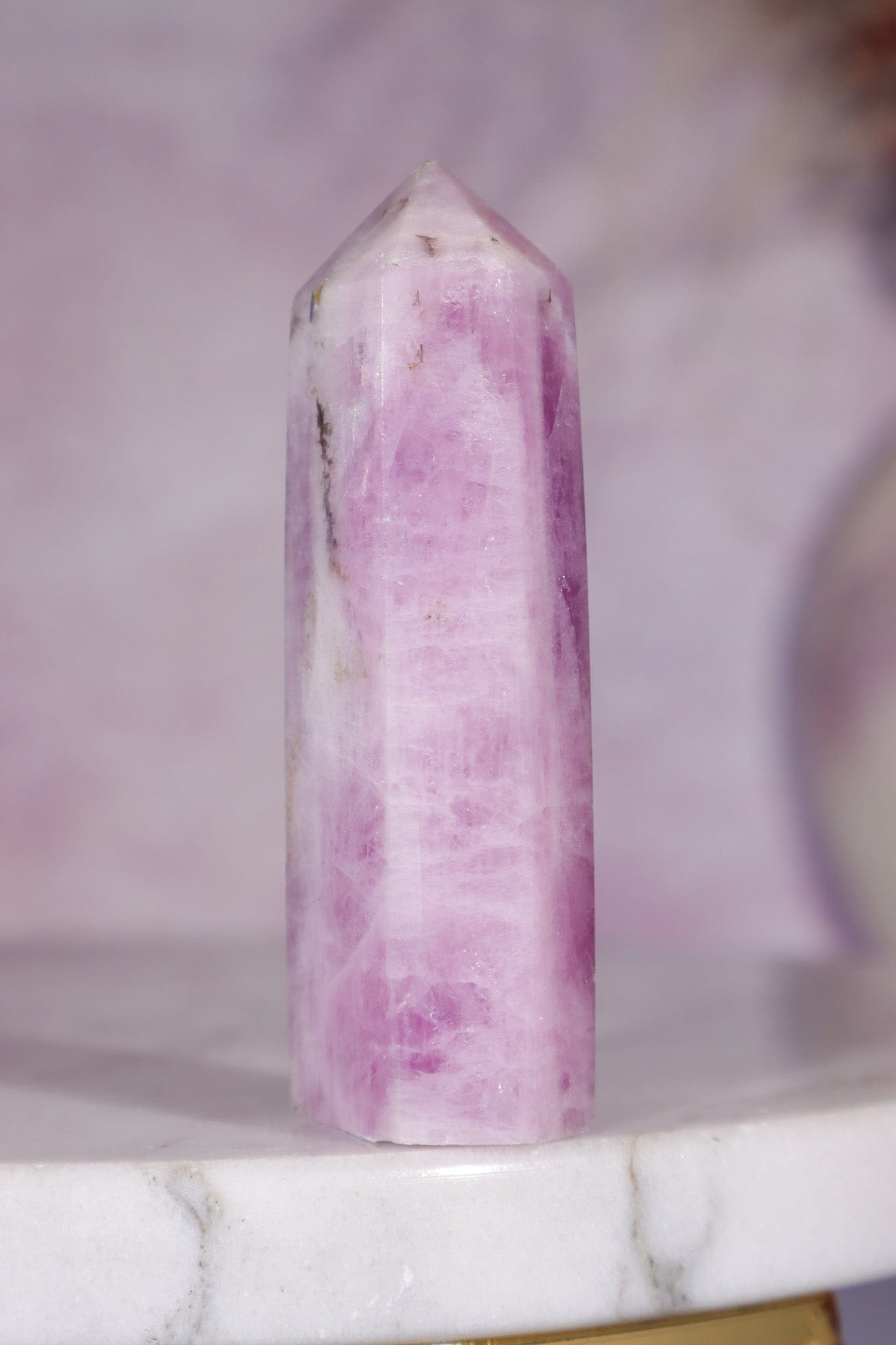 Kunzite Tower 6cm, Sold as Seen Towers Tali & Loz Crystals