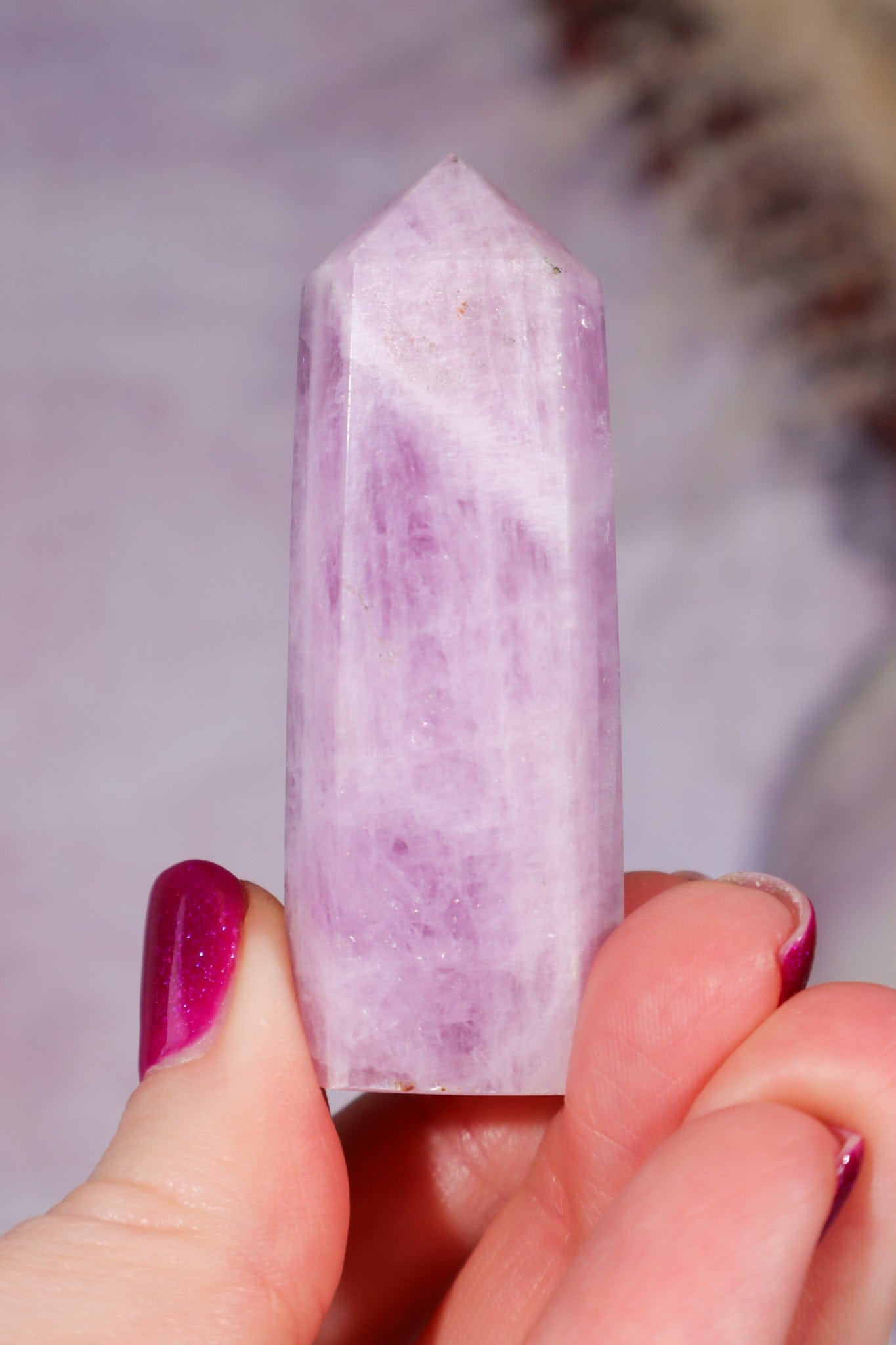 Kunzite Tower 6cm, Sold as Seen Towers Tali & Loz Crystals