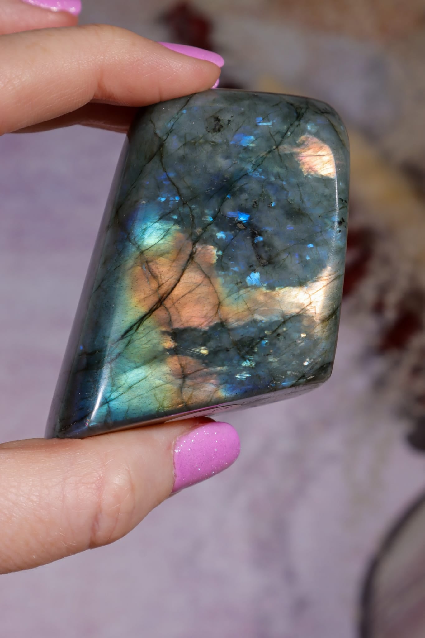 Labradorite Freeform | 130g | Madagascar Freeform Tali & Loz Crystals