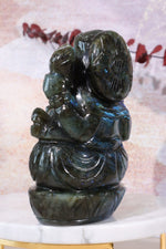 Labradorite Ganesh Carving, Sold as Seen Carving Tali & Loz Crystals
