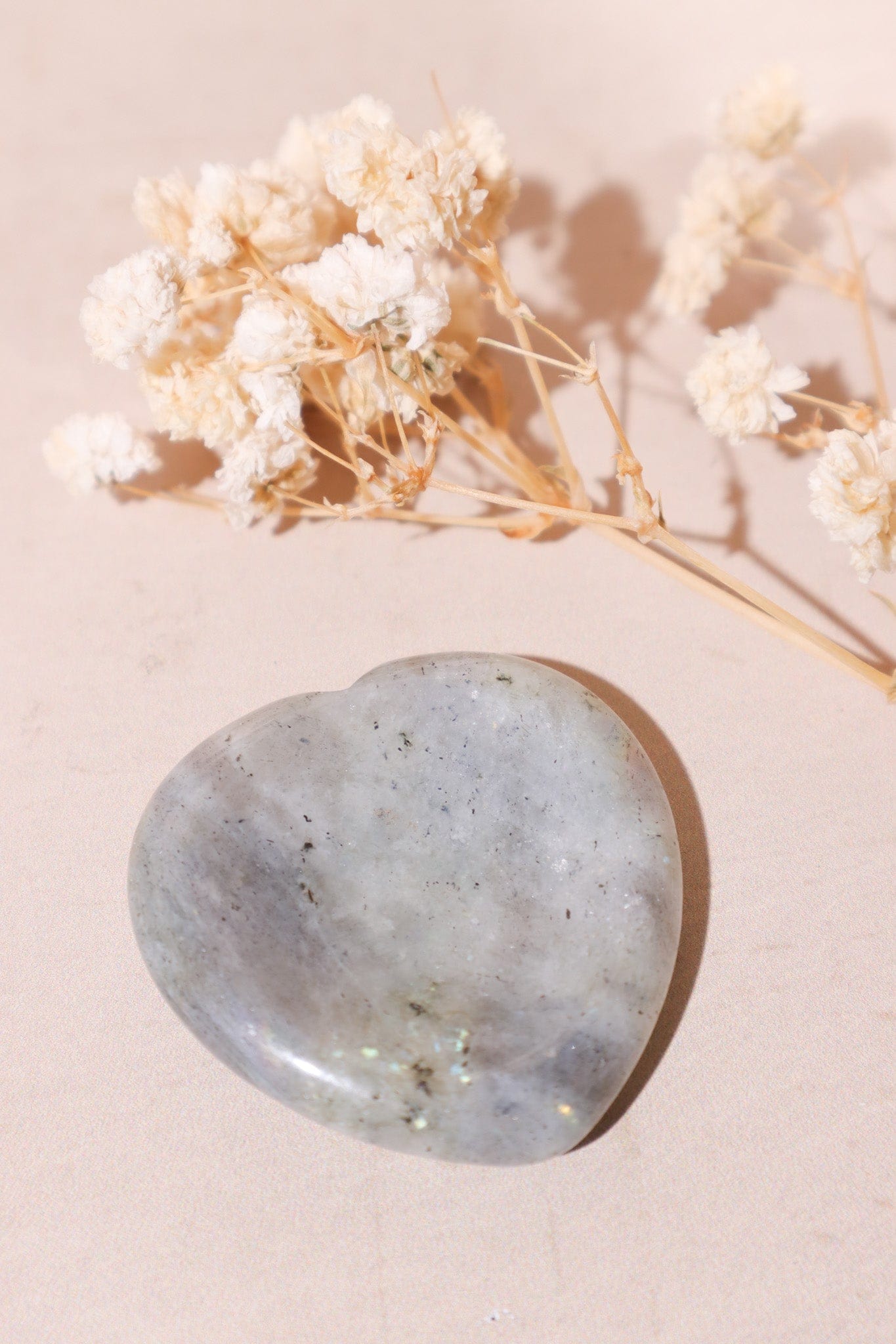 Labradorite Heart Worry Stone 3.5cm Palmstones Tali & Loz Crystals