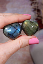 Labradorite Hearts | 2.5x2.5cm | Madagascar Hearts Tali & Loz Crystals