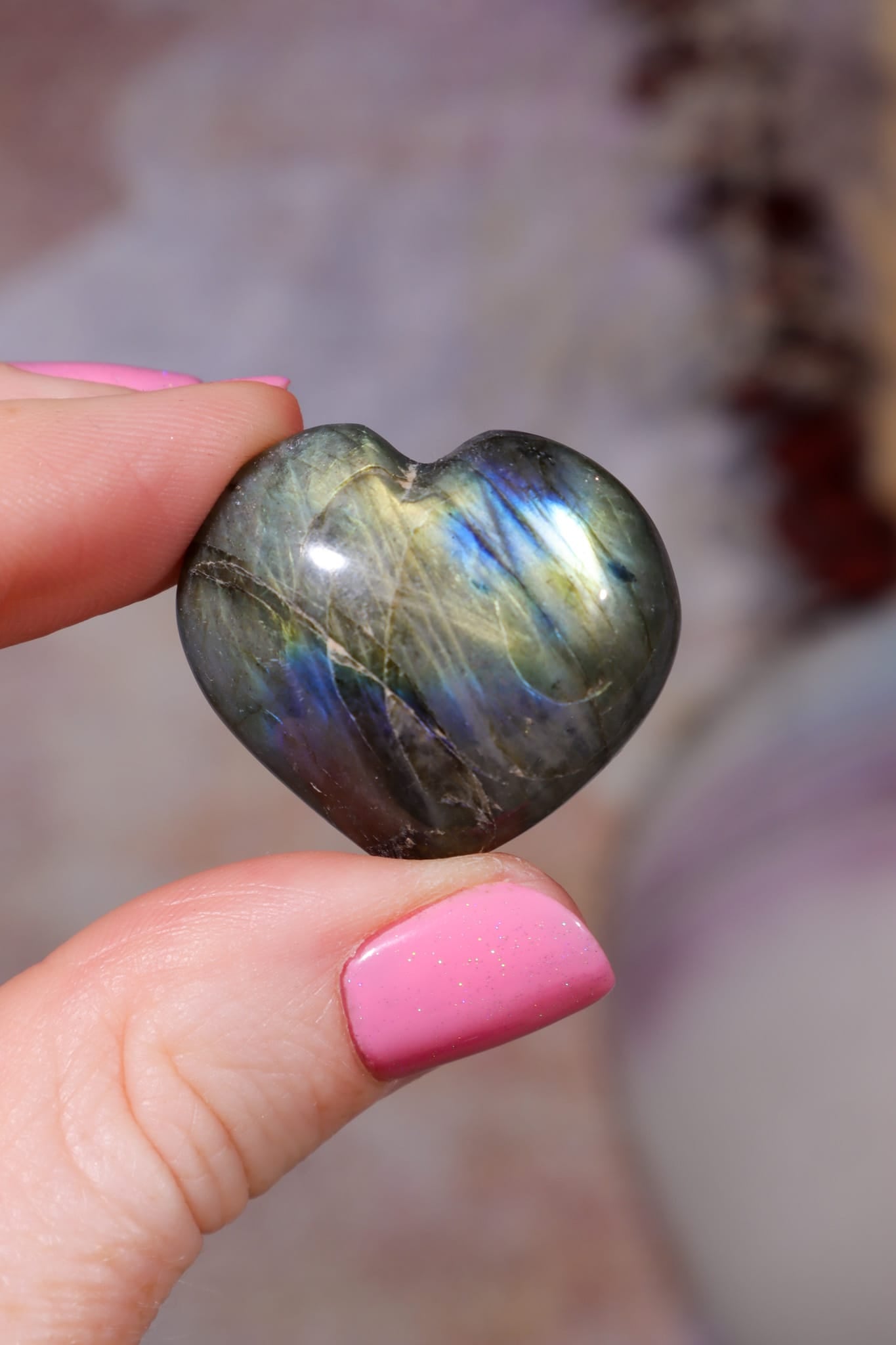 Labradorite Hearts | 2.5x2.5cm | Madagascar Hearts Tali & Loz Crystals
