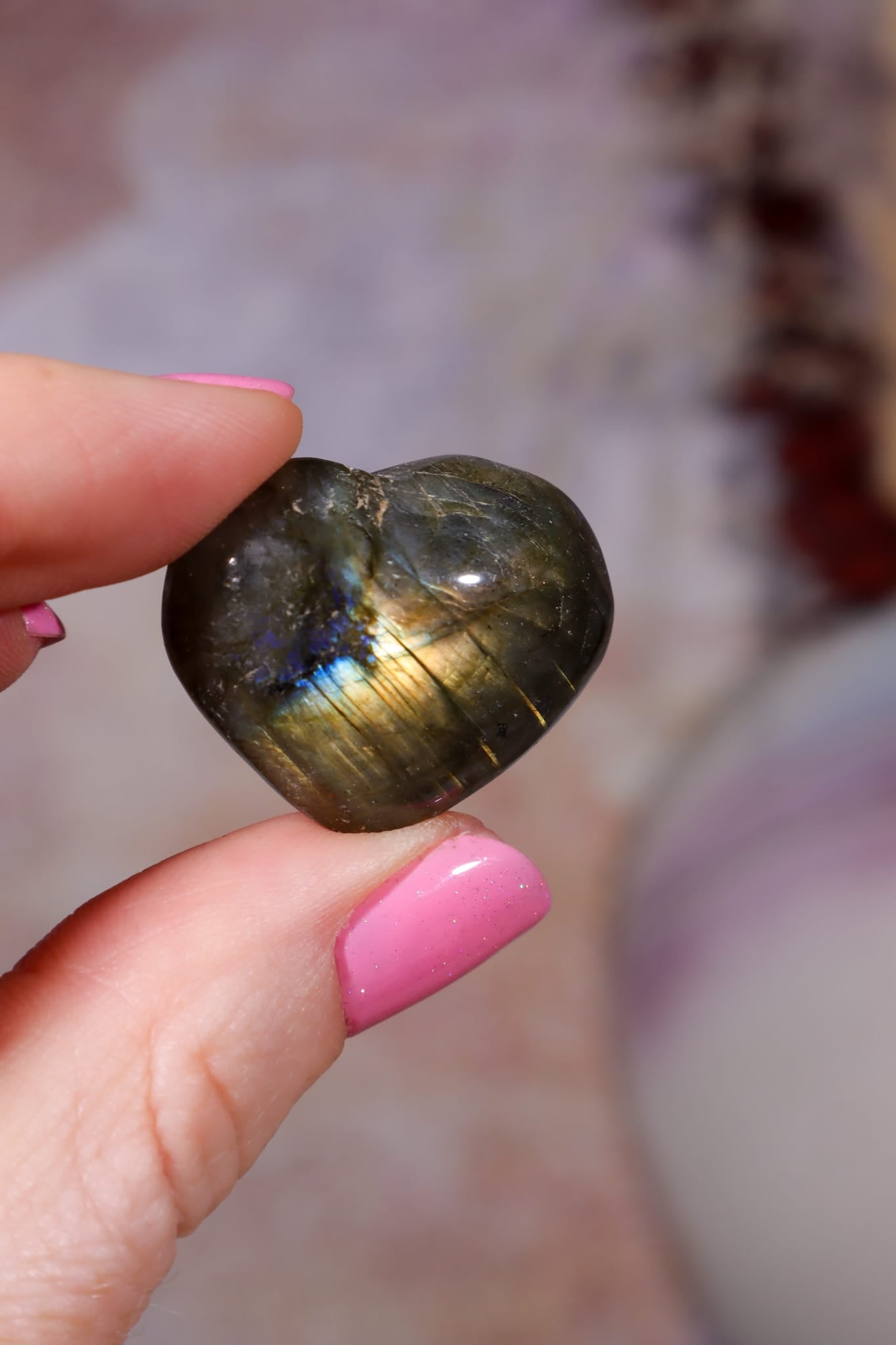 Labradorite Hearts | 2.5x2.5cm | Madagascar Hearts Tali & Loz Crystals