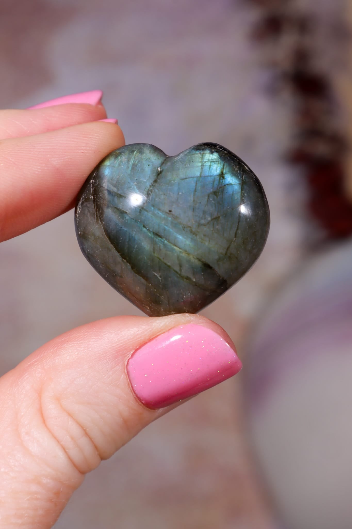 Labradorite Hearts | 2.5x2.5cm | Madagascar Hearts Tali & Loz Crystals