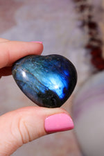 Labradorite Hearts | Large 3.5x3cm | Madagascar Hearts Tali & Loz Crystals