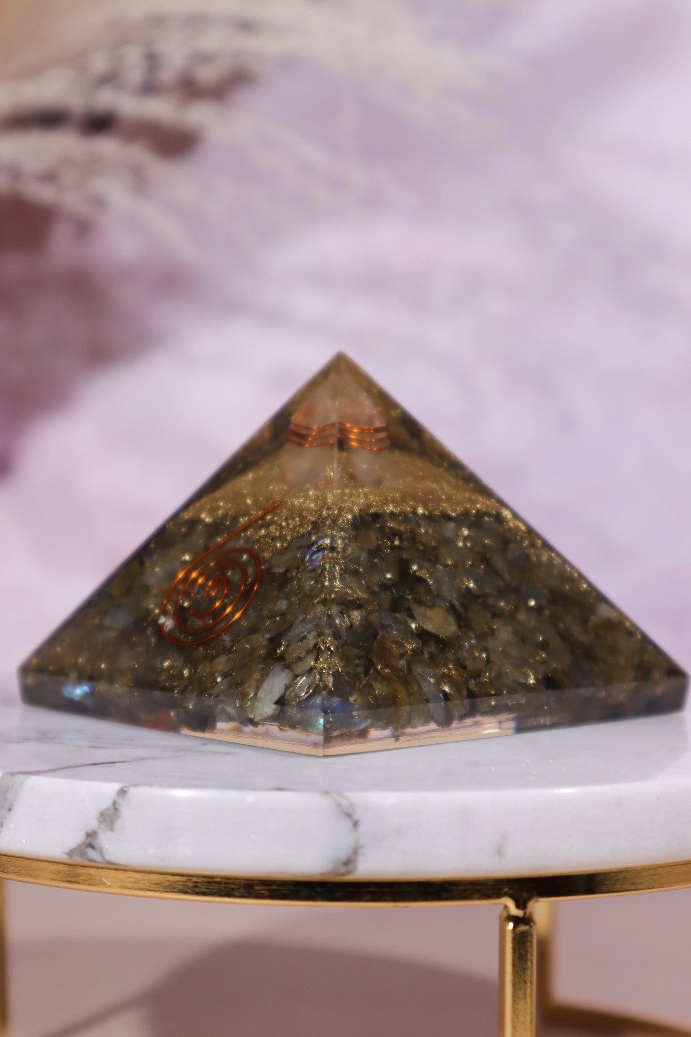 Labradorite Orgone Pyramids 6.5cm - Tali & Loz Crystals