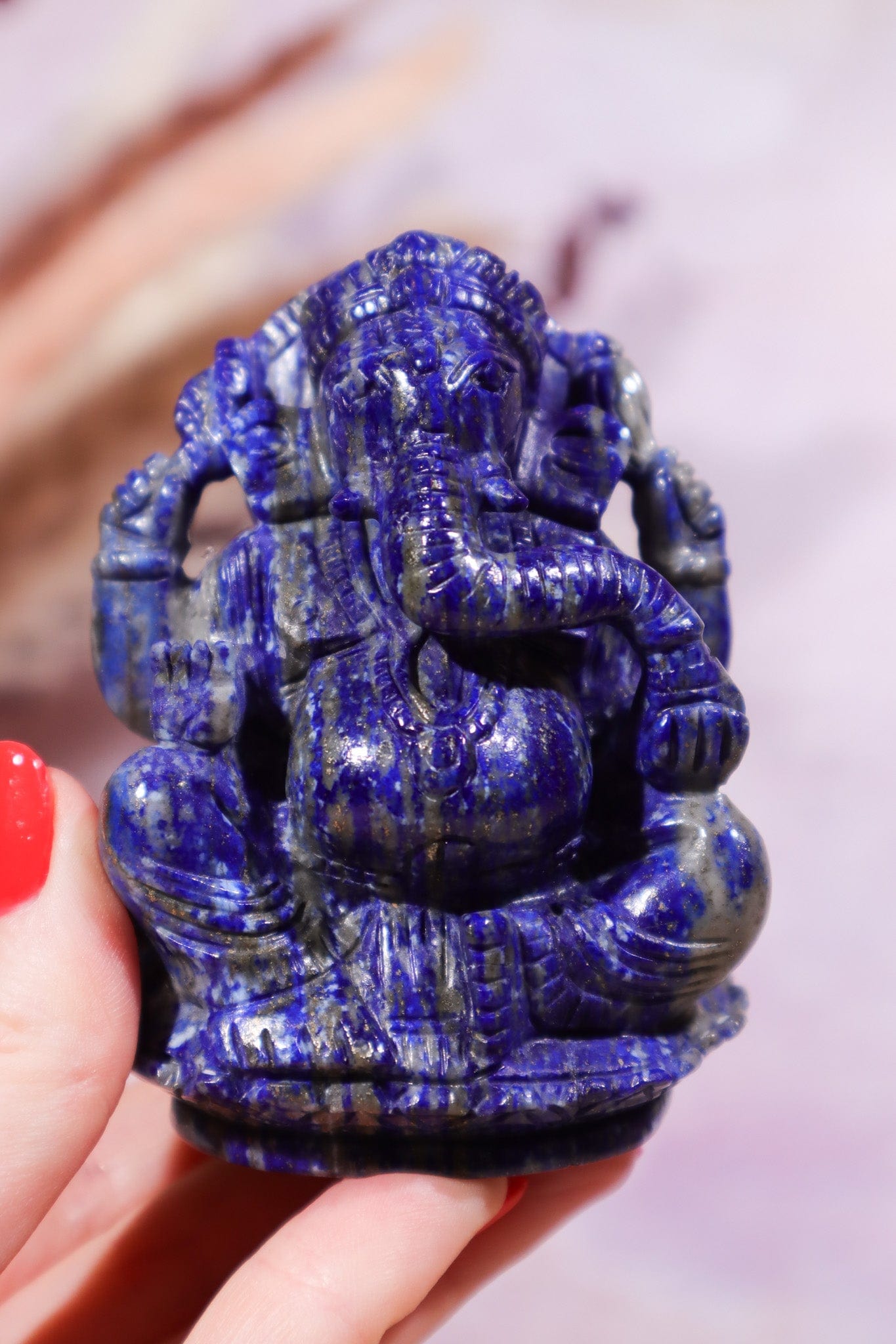 Lapis Lazuli Ganesh 8cm - Tali & Loz Crystals