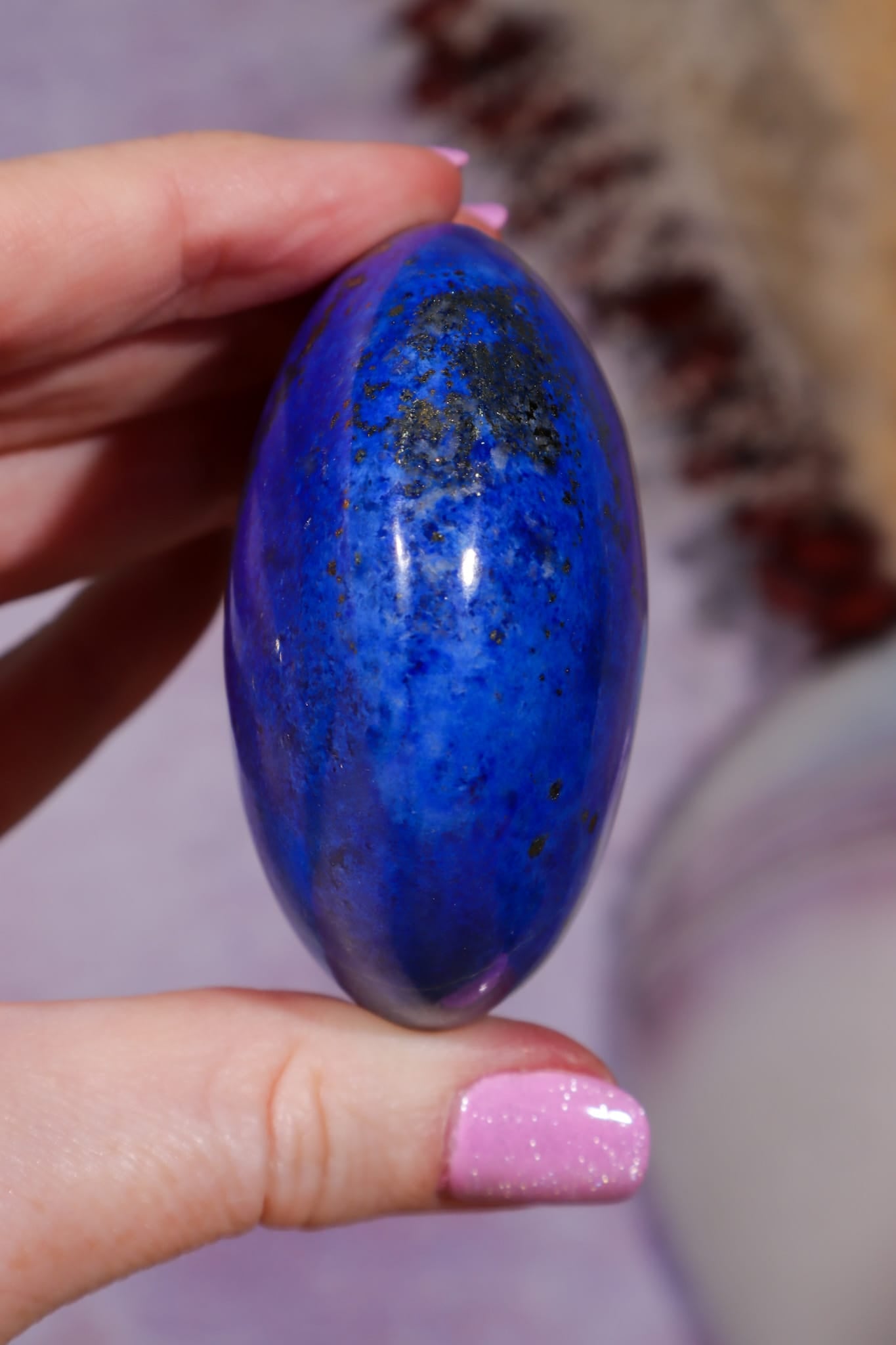 Lapis Lazuli Palmstone | 6cm | Afghanistan Palmstones Tali & Loz Crystals
