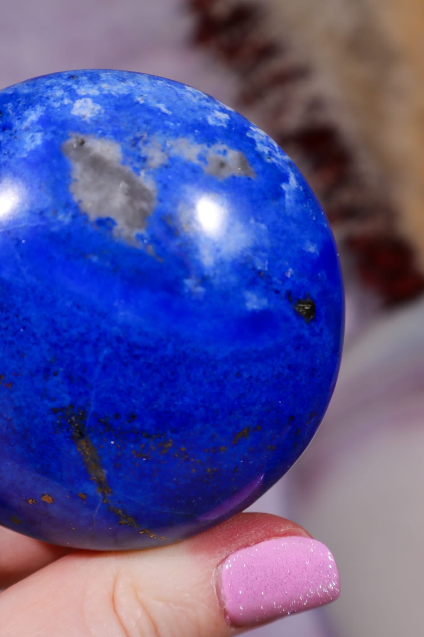 Lapis Lazuli Palmstone | 6cm | Afghanistan Palmstones Tali & Loz Crystals