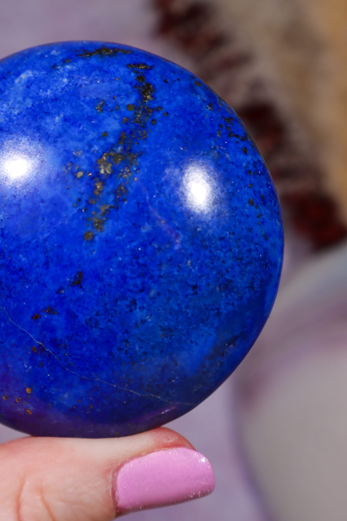 Lapis Lazuli Palmstone | 6cm | Afghanistan Palmstones Tali & Loz Crystals