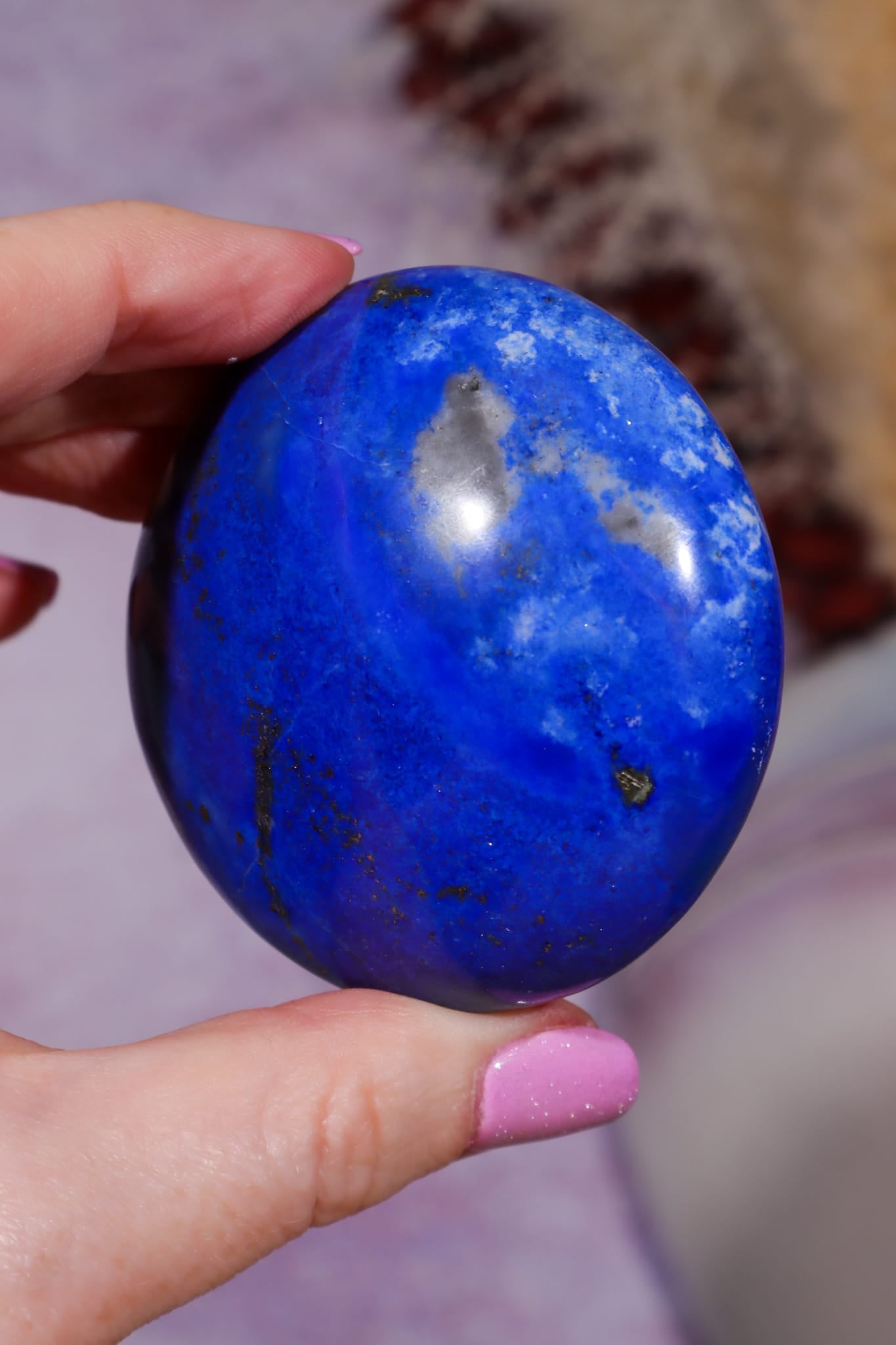 Lapis Lazuli Palmstone | 6cm | Afghanistan Palmstones Tali & Loz Crystals