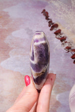 Large Chevron Amethyst Heart 9.5cm Hearts Tali & Loz Crystals