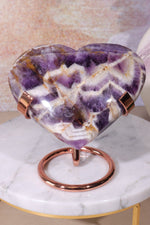 Large Chevron Amethyst Heart 9.5cm Hearts Tali & Loz Crystals